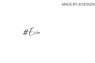 do beautiful signature animation GIF and any video format