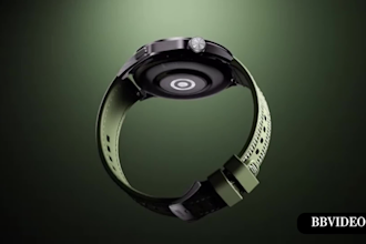 do exploded views 3d wristwatch product animation for advertising and ecommerce