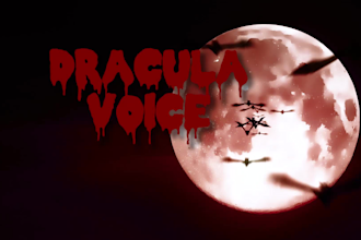 give monster, dracula or dark scary voice for haunted house or halloween