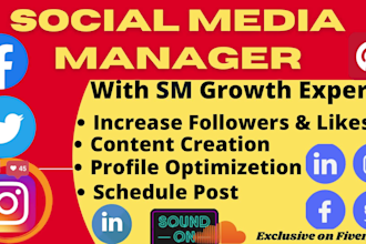 be your social media manager