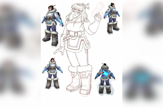 draw you or someone in a game, cartoon, fictional universe