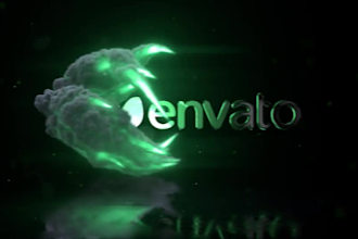 do fire logo animation explosion