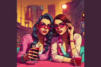 transform your photo into gta high quality 4k resolution