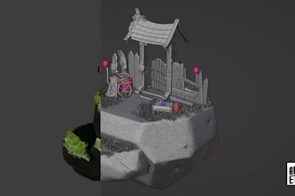 make a game ready 3d asset and environmental props