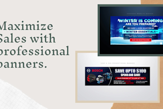 do website banner, youtube banner, shopify banner