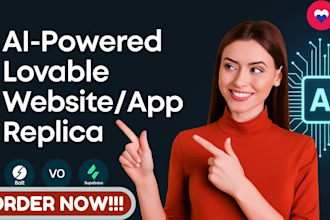 create ai powerful lovable website app replica bolt vo ai vo supabase