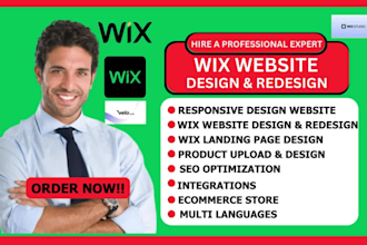 redesign or design wix ecommerce ,wix website,wix studio,wix webshop and wix seo