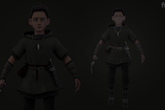 create a 3d character model for games or film projects