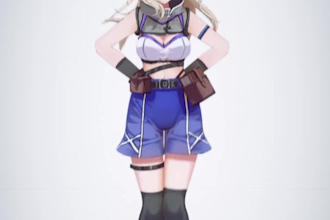 design and rig 3d vtuber character modeling for vroid vrchat vrm in blender