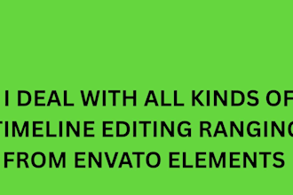 edit timeline and video hive, envato elements