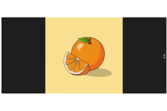 create flat illustration of fruits, foods and vegetables