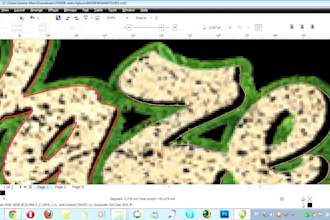 vectorize, redraw your logo into vector files