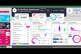 create professional excel dashboard, pivot tables, and chart