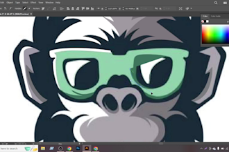 vectorize logo and do manual tracing