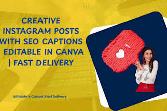 design scroll stopping social media posts with SEO captions and hashtags
