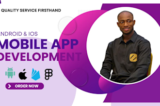 mobile app developer, android ios ai chat app fintech flutter app, react native