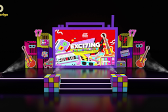 design booths, exhibition stands and various types of stands