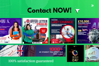 design animated social media ads, posts, stories