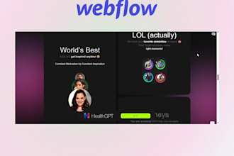 create,design and build webflow website