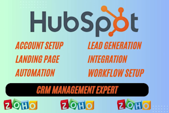 setup hubspot crm hubspot automation zoho crm zoho campaigns zoho projects