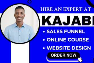 kajabi website, kajabi landing page sales page kajabi online course sales funnel