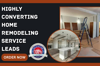generate home remodeling roofing real estate construction exterior design leads