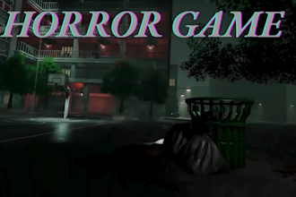 develop roblox horror game with spooky atmosphere, dark room jumpscare, monster
