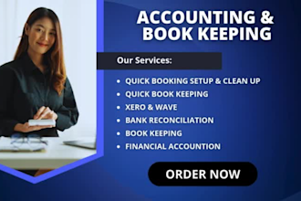 do accounting and bookkeeping  setup with quickbooks
