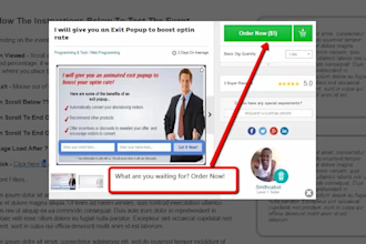 create a custom exit intent popup for any type of website