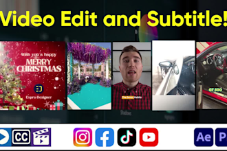 do video editing with subtitles, captions and effects
