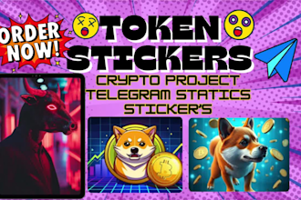 design telegram crypto stickers emojis serves as project mod