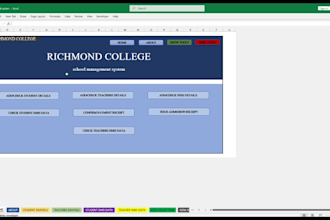 create excel dashboards, vba macros,  pivot tables, and data visualizations