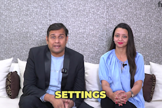make a dual spokesperson video in natural background for you
