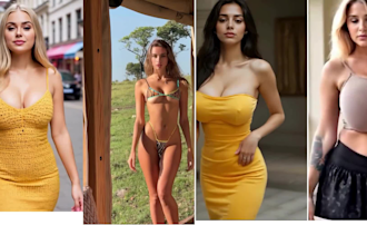 do hyper realistic ai influencer model fanvue instagram brand female manga art