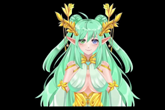 design and rig high quality live2d vtuber model anime for streaming