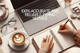 be your expert copywriter and fast typist