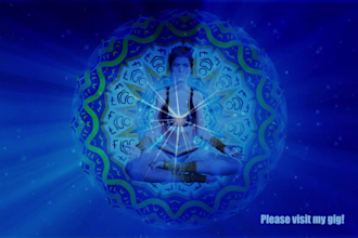 create HD  meditation chakra healing music video for you