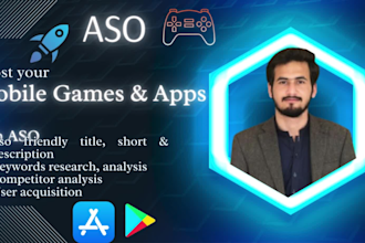 do app store optimization for play store and app store, aso