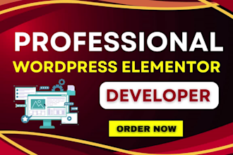 design, revamp, fix wordpress elementor cms website, do maintenance, support