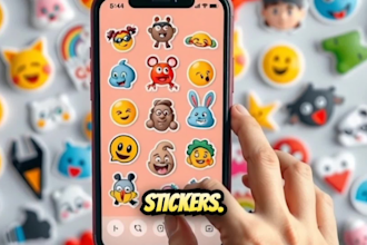 create custom and animated stickers for whatsapp or telegram