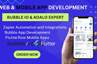 bubble io bubble mobile app bubble saas adalo expert flutterflow developer