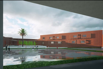 do modern exterior facade design and 3d modeling