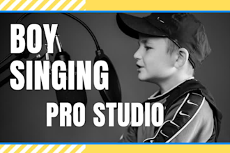record a boy kid singer for your childrens music