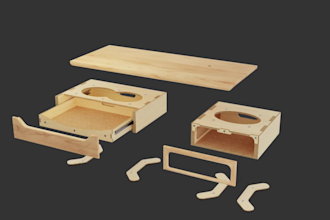 3d animation video of furniture or products