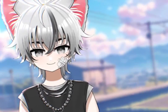 live2d vtuber model, rig,pngtuber,vroid,obs,anime art,kawaii,psd,vbridger,vkatsu