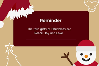 make a happy new year, christmas and birthday wish video