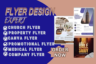 design marketing sales medical flyer, postcard, one pager, marketing materials