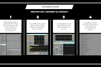 teach you how to use ableton live from producing to mixing and mastering french