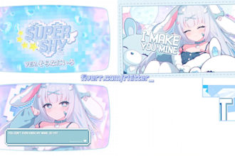 create anime style music video for vtuber utaite youtaite
