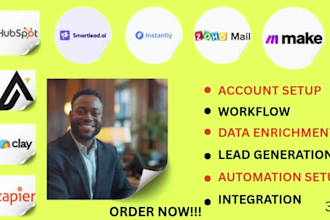 connect clay com with smartlead instantly ai make zapier zoho hubspot workflow
